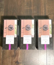 3 Baldwin Prestige Madrina Inactive LeftHandLever DummyCloset,French Door,Bronze