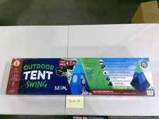 M M Outdoor Tent Swing Kids 5 Hanging Play Tent Seat Blue Green Toy New
