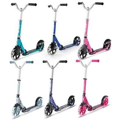 Cruiser LED Scooter Micro 200 mm Kinder Jugend V Lenker Höhenverstellbar Fold