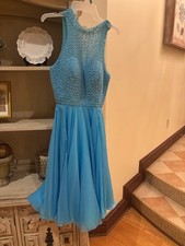 sherri hill cocktail dress. Gorgeous turquoise size 4