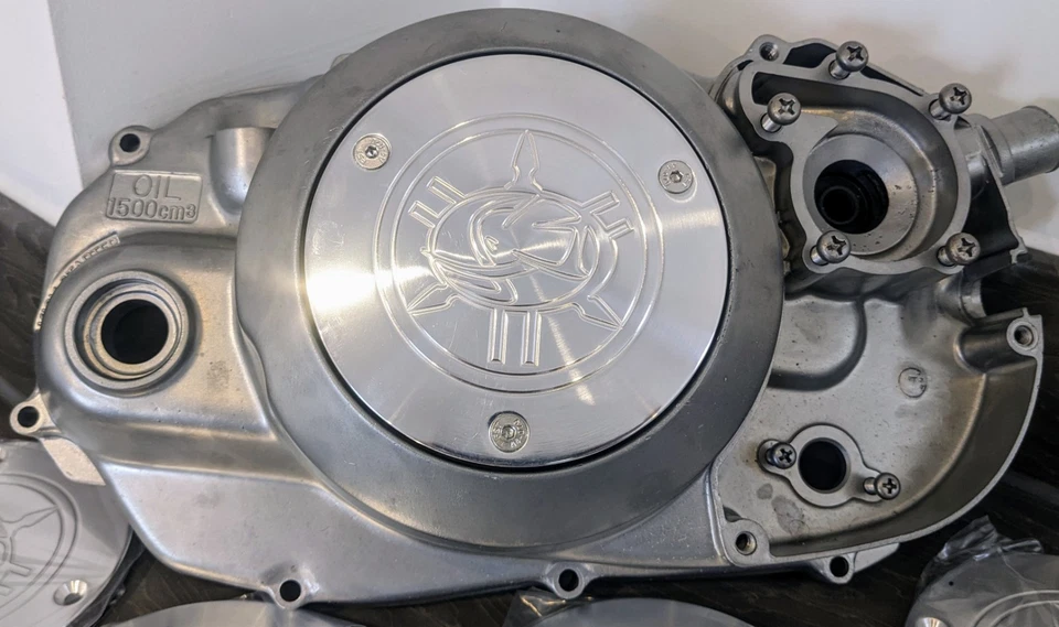 Cubierta de embrague Billet Yamaha Cagiva RD 350 250 inserción Mito Planet Raptor Banshee Foto 3 de 4