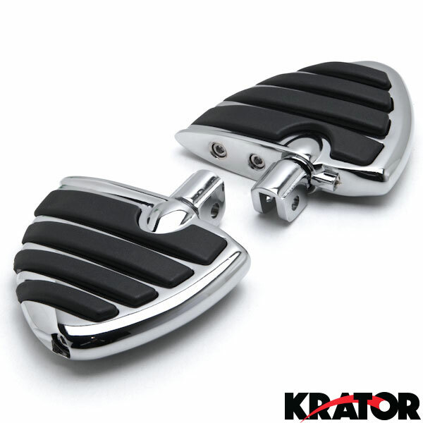 Front Wing Style Foot Pegs Chrome L & R For Suzuki Boulevard M50