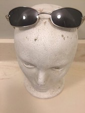 Beverly Hills Sunglasses Polo Club Silver Frame Dark Lenses Aviator Sunglasses