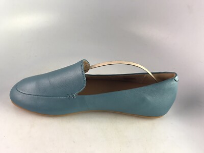 Fitflop LENA Metallic Leather Loafers Turquoise Women's Sz US