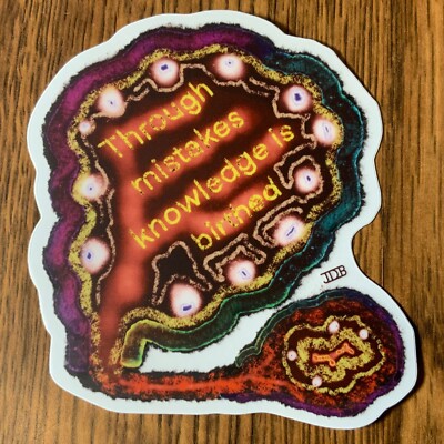 4  Clear Vinyl Sticker Art Quote Comic Book JTHM Lenore Invader Zim Knowledge 42