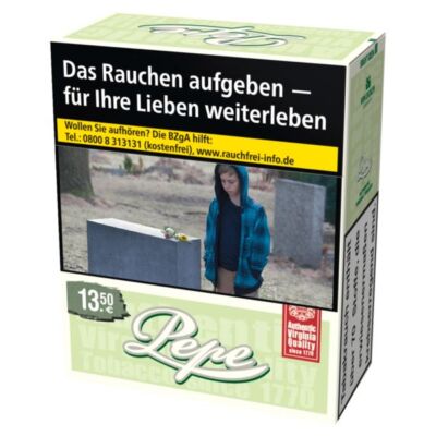 Pepe bright green XXXL Zigaretten Filter Cigarette 1 Stange 4 x 40 Zigaretten