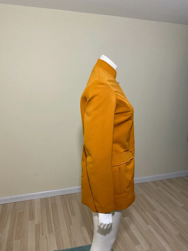 Vtg Anba of Austria Ski Jacket Women's US 10 Harvest Gold Wool Blend Full Zip - Image 4 of 4