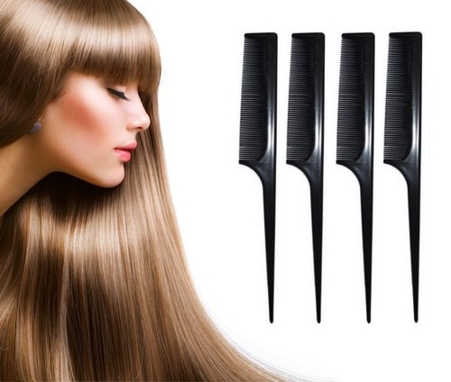 Sallys Black Salon Professional Hairdressing Barber / Rat Tail Hair Styling Comb - Picture 8 of 16