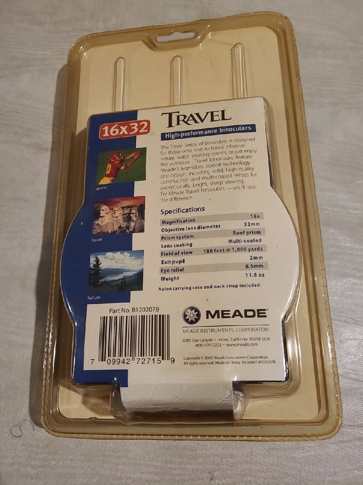 Meade Infinity 16X32 Binoculars With Carrying Case. New sealed. - Image 2 of 4