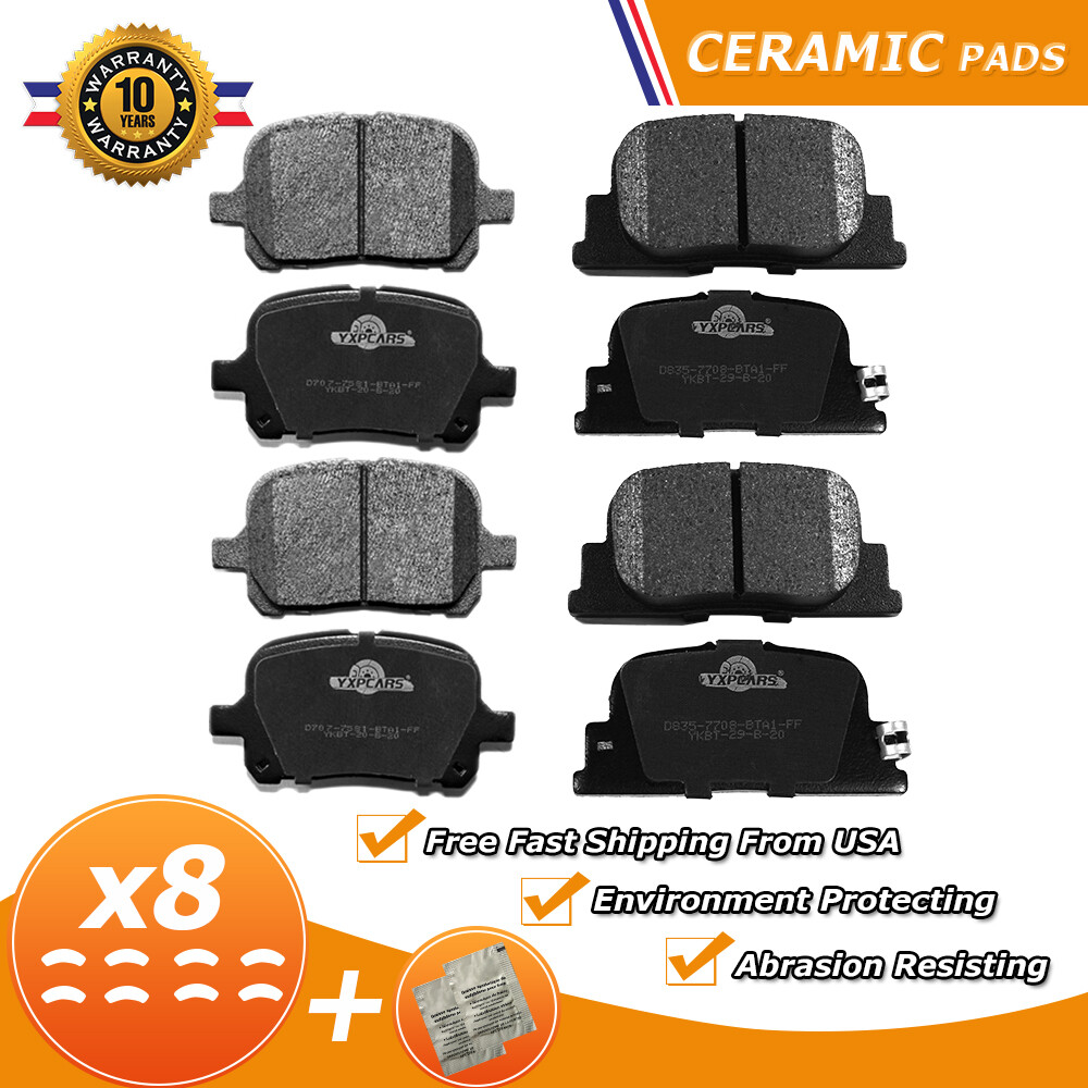 Front and Rear Disc Ceramic Brake Pads for 2000 2001 Toyota Camry Lexus