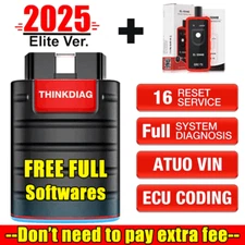 THINKDIAG Car OBD2 Scanner Code Reader Bidirectional Diagnostic Tool ECU Coding
