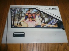 1986 Hyundai Excel Sales Brochure - Vintage - Silver Cover