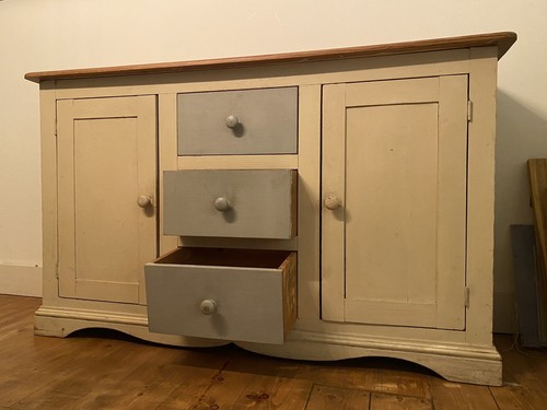 Pinewood dresser with open top shelving (Farmhouse Style) - Picture 3 of 6