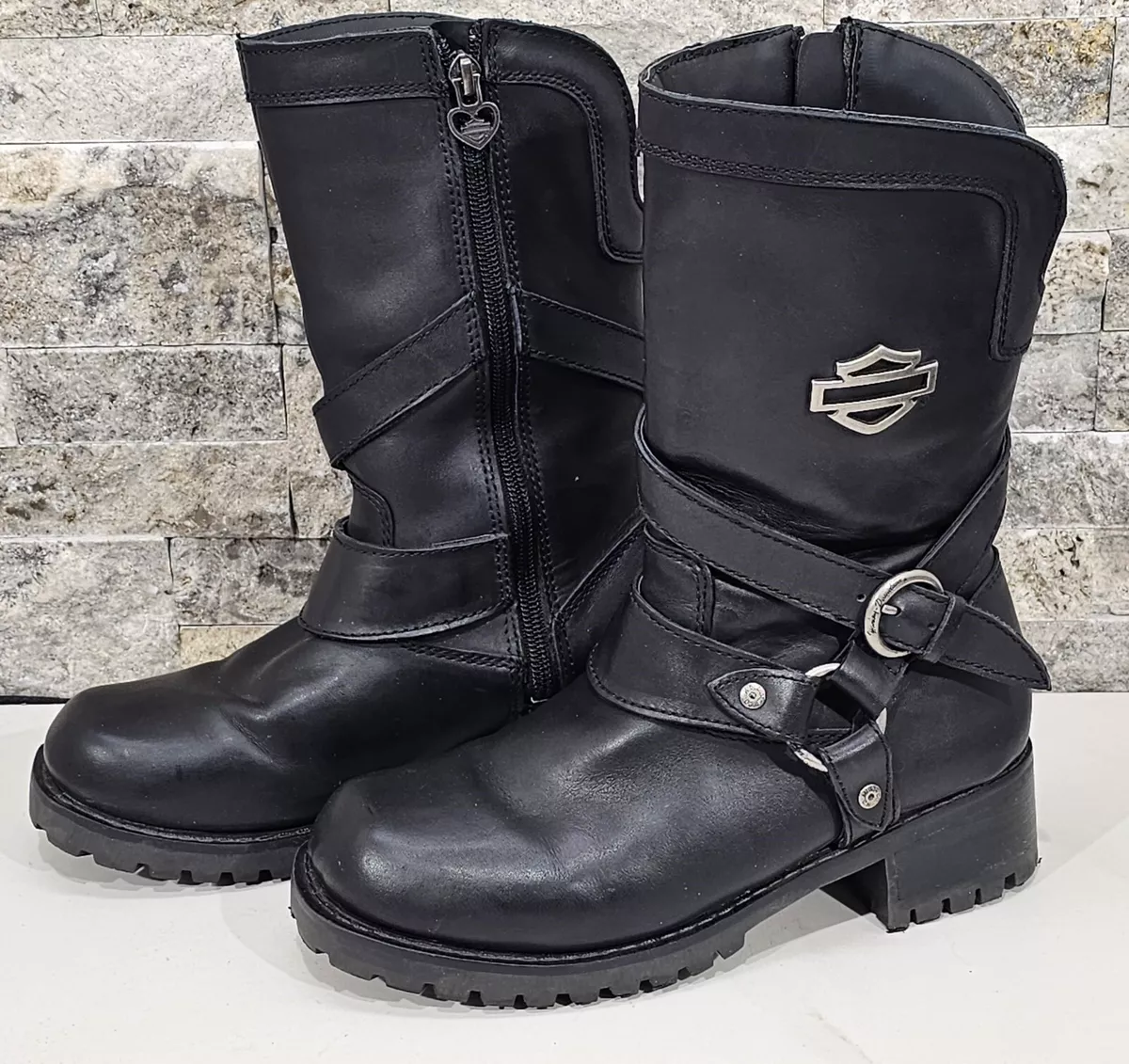 Harley Davidson Women s Amber Harness Water Resistant Boots Style