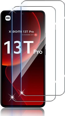 2X Tempered Glass Film For Xiaomi 13T / 13T Pro 5G Screen Protector Full 9H