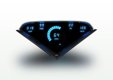 1955-1959 Chevy Truck Digital Dash Panel Teal Led Gauges Made In The Usa 1955-1959 Chevy Truck Digital Dash Panel Teal Led Gauges Made In The Usa