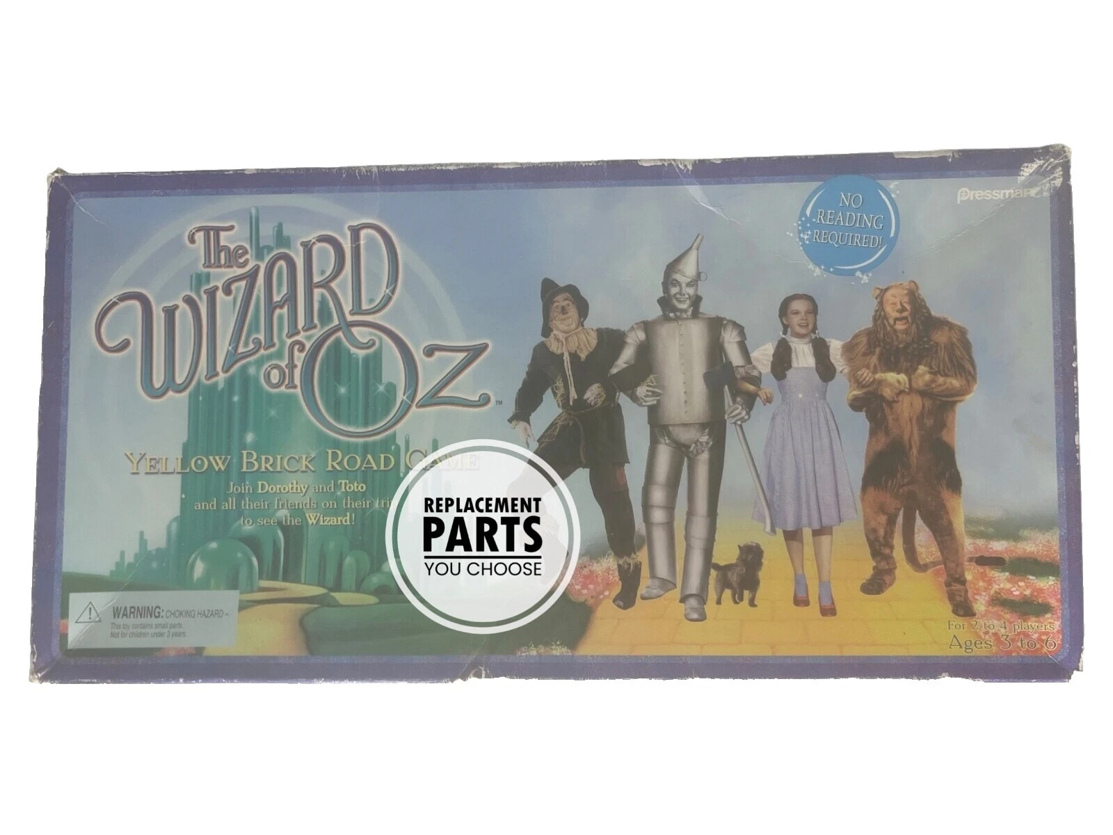 Wizard of Oz Game Board Game Pieces & Parts