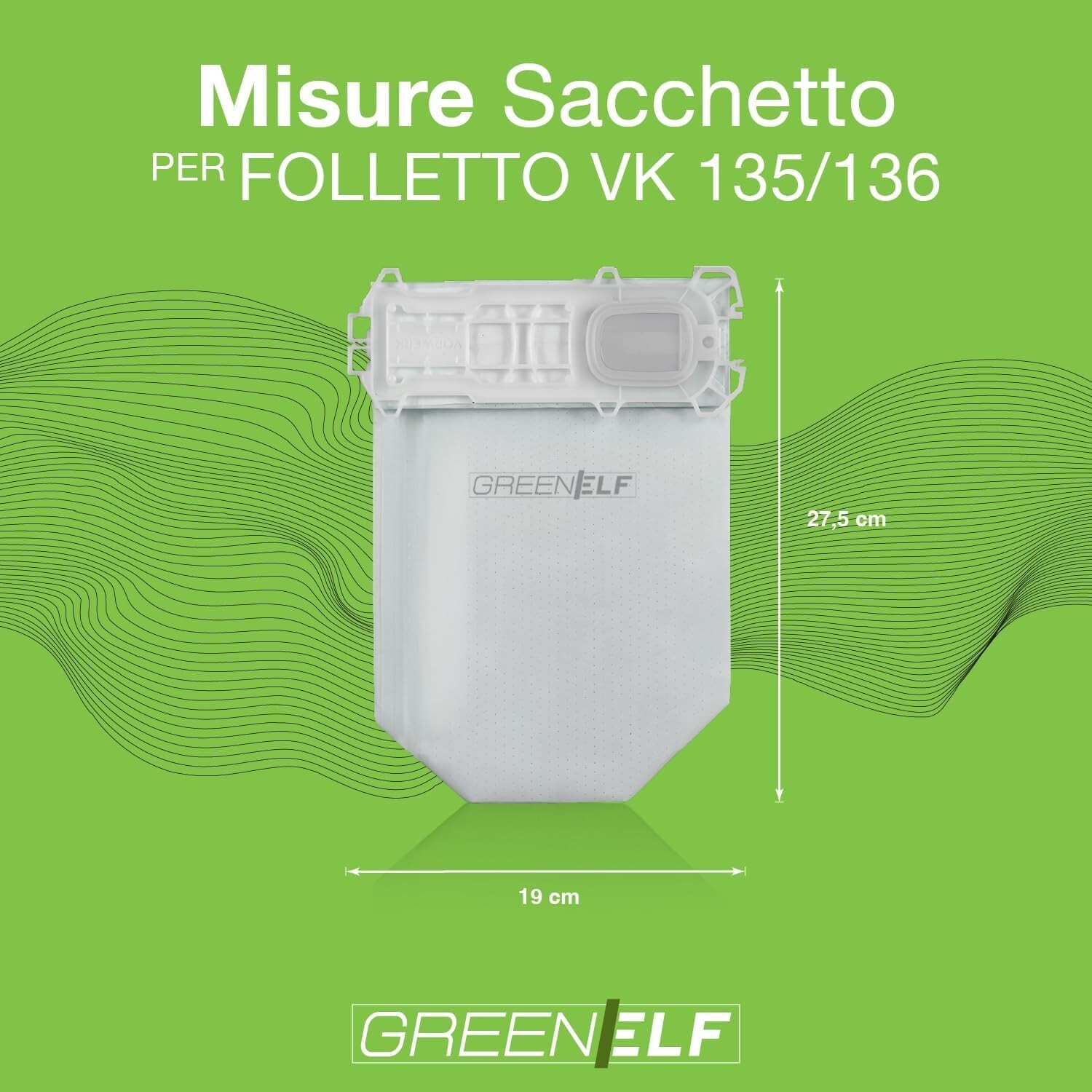 30 Sacchetti Aspirapolvere Folletto VK 135 136 Ricambi vk135 vk136 compatibili foto 5