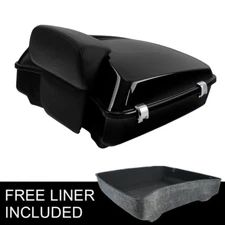 Chopped Trunk +Backrest Fit For Harley Touring Road Electra Glide 09-13 12