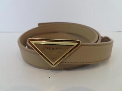 PRADA Beige Saffiano Leather Belt Size 80/32 $795 | eBay PRADA Beige Saffiano Leather Belt Size 80/32 $795 | eBay