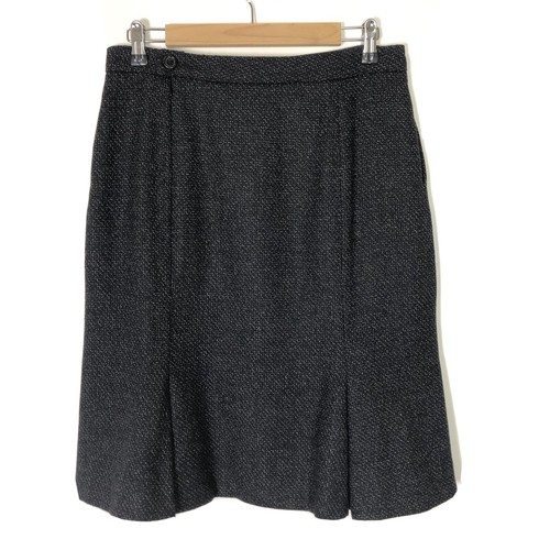 Yves Saint Laurent Rive Gauche Womens Tweed Wool Skirt YSL Size 42 Italy Career - 第 4/7 張圖片