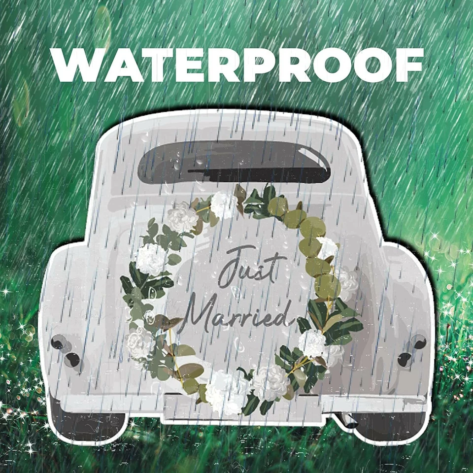 Victory Store Mr. and Mrs. Juego de letreros de decoración de recepción de boda, 7 piezas Foto 3 de 4