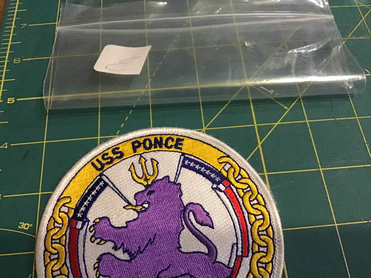 VINTAGE US NAVY PONCE LPD-15 JACKET PATCH | eBay