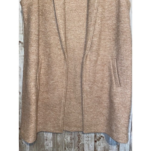 Women's Cynthia Rowley Wool Blend Long Sleeveless Vest Open Cardigan Size Medium - Picture 4 of 12