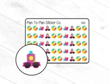 1260~~Pool/Beach Day Planner Stickers.
