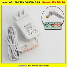 NEW 12V/2A 24W AC Power Adapter/Charger *4.8x1.7mm Angle Plug*