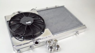 CSF 96-07 for Mitsubishi Evo 4/5/6/7/8/9 Full-Slim Radiator w/12in Fan & Shroud/