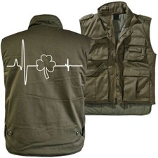 Männer Ranger Weste Wandern Herzschlag Puls Irland Kleeblatt Irish Pub ireland 