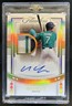 2023 Panini Flawless Cole Young Draft Patch Auto Gold #/10 Mariners