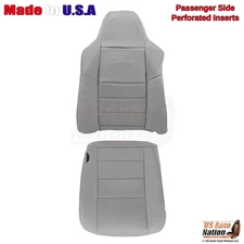 2003-2007 Fits Ford F250 F350 Lariat Leather Perf. Passenger Covers Medium Flint