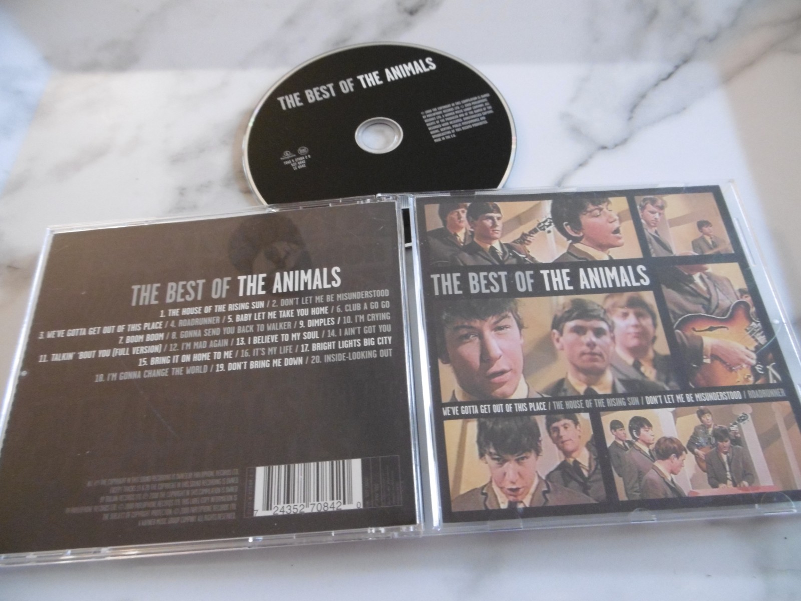 THE ANIMALS BEST OF CD ALBUM HOUSE OF THE RISING SUN BOOM BOOM BE MISUNDERSTOOD