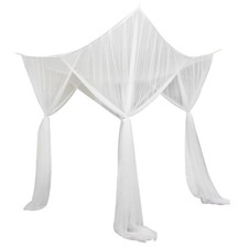 Four-pole corner canopy bed canopy for single and twin beds