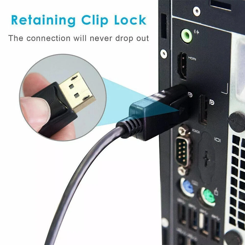 Adattatore convertitore da Displayport a HDMI 4K DP da Displayport a HDMI - Immagine 4 di 4