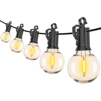 100Ft Led Outdoor String Lights 100 Sockets Waterproof Shatterproof Dimmable