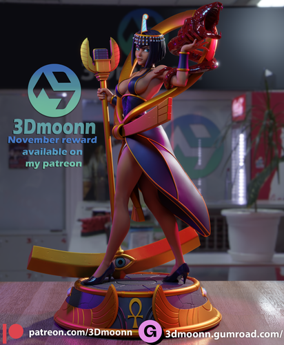 Eliza Skullgirls 1/8 1/6 Hand-Painted Resin Figure 16K 3D | Unpainted / Painted - Photo 2 sur 12