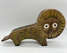 Rare Bitossi? Raymor? Mid-Century MCM Art Pottery Ceramic Lion Figure Sculpture