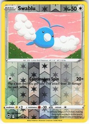 Swablu 142/195 Reverse Holo Common Silver Tempest Pokémon TCG