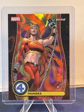 2026 Topps Finest Fantastic Four 4 Thundra /5 Blacklight Parallel Common