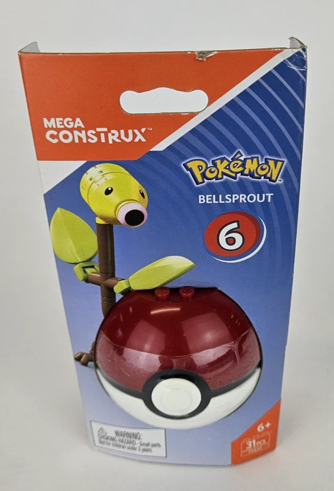 Mega Construx Pokemon Pokeball Series 6 BELLSPROUT 2017 New Sealed PKG DSTRS - Image 2 of 4