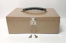 Rockaway Metal Products Vintage Metal Cash Lock Box **2 keys**
