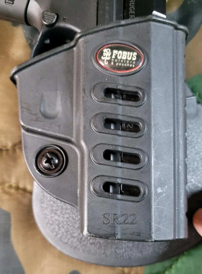 Fobus Ruger SR22 Right-hand Owb Paddle Holster Black Polymer - Image 2 of 4