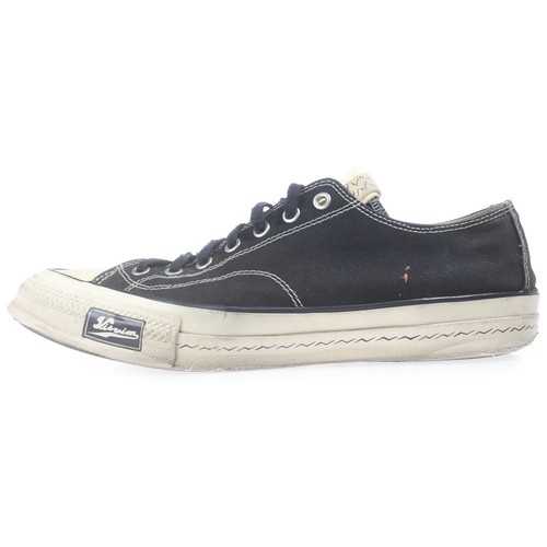 Mens Visvim VISVIM SKAGWAY LO Canvas Low cut Sneakers Black
