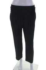 Louise Kennedy  Womens Wide Straight Leg Draped Slide On Pants Blue Size S