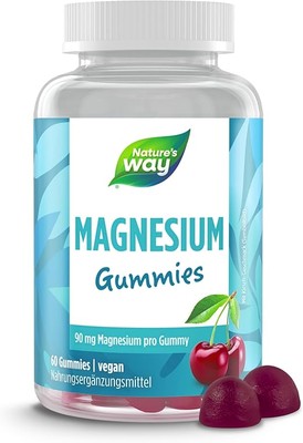 Magnesium Gummies hochdosiert 180mg Magnesium Kinder Erwachsene Magnesiumcitrat