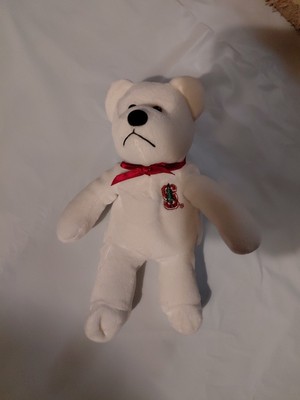 Standford University Booster White Beanie Bear Stuffed Plush Animal Toy