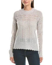 Incashmere Pointelle Cashmere Sweater Women's